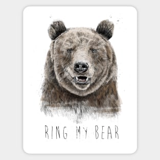 Ring my bear Sticker